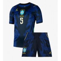 Dětský Fotbalový dres Brazílie Casemiro #5 MS 2026 Venkovní Krátký Rukáv (+ trenýrky)